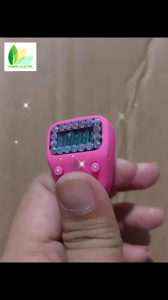 Tasbih digital led cantik / tasbih cincin / tasbih unik / tasbih led / abu abu