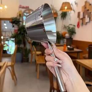 Quánh inox liền đáy Chockmen Đức size 13cm có nắp kính giá nhi đồng: nấu sốt thắng nước hàng chiên luộc..ckm27n