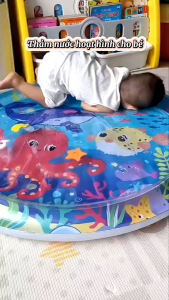 [Tặng Bơm Size to 105cm] Thảm Nước Nhún 1m Cho Bé Đệm Nước Mát Mùa Hè Đại Dương Cho Bé