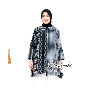 ZIPPA TUNIK RESLETING DEPAN TERMURAH TUNIK TENUN TROSO PREMIUM