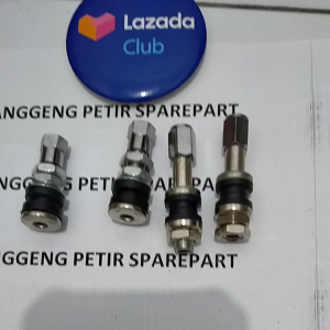 PENTIL BAN TUBELESS BESI DRAT DALAM PANJANG DRAT LUAR PENDEK