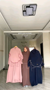 abaya set hijab - aisyah abaya set hijab - crinckle airflow polos premium | abaya style jumbo | gamis lebaran free jilbab kerudung busui modis mewah elegan simpel adem lembut nyaman cantik manis jumbo