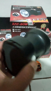 senter kepala LED. RAY-BOW .150WATT..Cahaya super terang..CAHAYA PUTIH