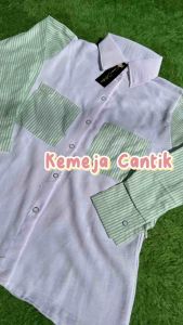 KEMEJA WANITA COMBI TERBARU TRENDY KEKINIAN TERSEDIA SIZE JUMBO