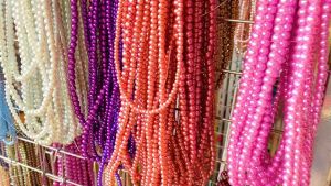 Mutiara sintetis mutsin manik Mute mutiara berat 3 mm renteng