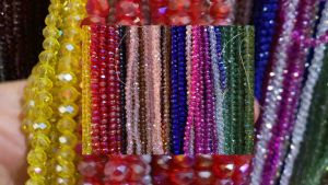 Manik Kristal Ceko Mote Bahan Craft Bapao Renteng Kalung Uk 6mm