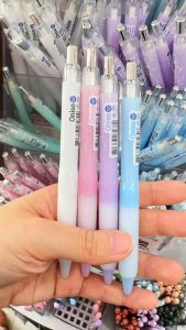 Oniso ปากกาเจลหัวลูกลื่น 2 ชั้น ONI-9191 หมึกน้ำเงิน 0.5 มม  สีหวาน หมีกน้ำเงินแห้งไว มียางจับนุ่มมือ