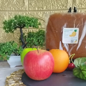 ไส้สับปะรดกวนพร้อมใช้ปั้นได้ผลไม้100%อย่างดี