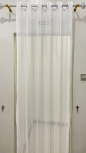 Vitrase Import Premium Terbaru Motif Garis Rintik Model Smokring Mewah 100% Original