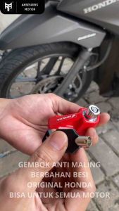 Gembok Cakram Anti Maling Original Honda SCOOPY VARIO AEROX NMAX PCX ADV CRF FAZZIO XMAX dll