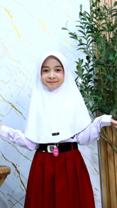 Kerudung Anak Sekolah Instan TK SD Jersey