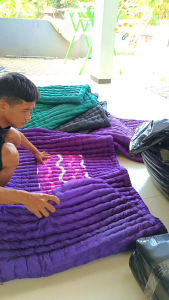 Edisi HITAM Kasur Palembang Praktis Kapuk Sintetis/Hyget 80cm Buat 1 Orang