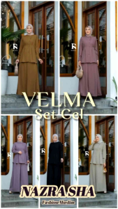 (8x) RAFIKA VELMA VIERA SET Baju Set Celana Wanita Muslimah Velma set By Rafika. Nazra Sha