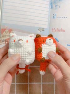 Móc khóa len Con Cáo - Móc khóa Len Dễ Thương - Keychain by Hebebu