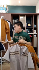 Baju Koko Kurta Dewasa Lengan Pendek Material Catton Toyobo Adem Serap Keringat