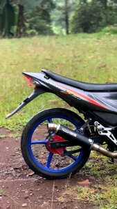 KNALPOT RACING JENONG BLACK COATING ORIGINAL PR1 EXHAUST UNTUK VIXIONTIGERMEGAPROCB150R DLL