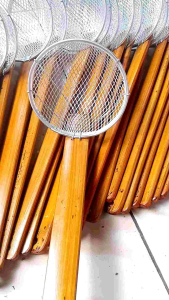 serokan/saringan mie ayam/mie rebus ram cassa pegangan bambu anti karat anti nyangkut BEST SELLER