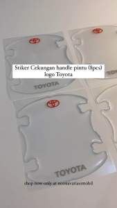 Stiker Cekungan Handle Pintu mobil 8pcs TOYOTA clear