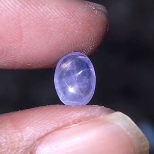 Batu Natural blue sapphire star ceylon safir srilanka no treatment BODY GLASS serat halus