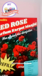 PARFUM KARPET MESJID AROMA RED ROSE NON ALKOHOL PLUS DISINFEKTAN 1 liter