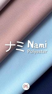 [MINIMAL 2X KLIK UNTUK 1 YARD] Kain Polyester Ecer Bahan Nami Premium HARGA 1/2 YARD