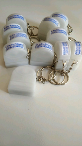 Stempel Nama Bidan Dokter Apoteker Jabatan No HP: Custom Flash Warna Gantungan Transparan