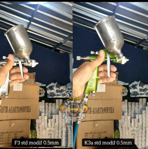 spraygun k3a std modif nozzle 0.5mm IRIT ANGIN!!