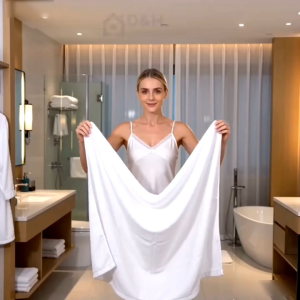 SUPER BIG HOTEL WHITE TOWEL(100cm❌200cm)(150cm❌200cm)/💯cotton