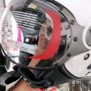 Helm Kyt Elsico Solid Whith Clear Size M Dewasa Universal