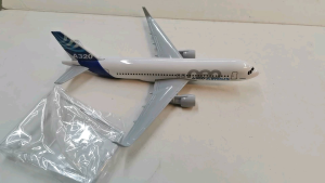 FLS Airbus A320 Diecast Metal Airplane Collection with Stand for Display Miniature Aircraft Vehicle Model Home Shop Office Decoration Vintage Novelty Ornamental Table Desktop Decor Traveler Souvenirs Gift Items Giveaways Collectibles Airliner Planes Toys