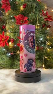 Stitch 20oz Straight Tumbler with Stainless Straw