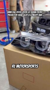 BMW E46 4 Doors LCI 2002 2003 2004 2005 3 series U Bar projector headlamp headlight head lamp fog light led bodykit body kit