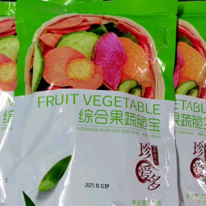 Dried Crispy Fruits & Vegetables (12 Types) 250g - กรัม ผักอบกรอบ ผักผลไม้อบกรอบ ผักอบกรอบ 12 ชนิด, Fruits Snack, ผักกรอบซองเขียว, ขนมผักอบกรอบ, ของว่าง