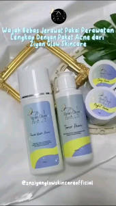 ZIYAN GLOW SKINCARE PAKET ACNE + SERUM ANTI ACNE DNA SALMON BPOM HALAL