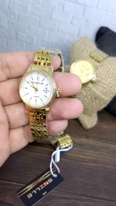 JAM TANGAN RANTAI TANGGAL WANITA SNILLE N 1180 L WATERRESISTANT