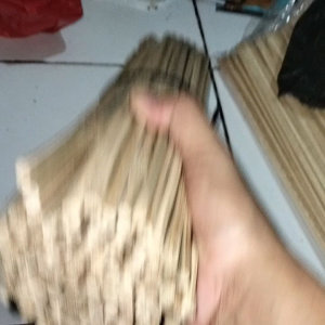 Stick/bilah bambu 35 cm diameter 7-8 mm isi 100 pcs tumpul