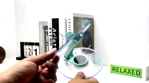 Panda style multifunctional transparent acrylic stand phone and tablet holder foldable acrylic rak