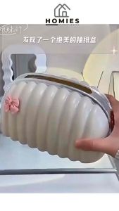 KOTAK TISU MINI POUCH / TEMPAT TISU KERANG ESTETIK / KOTAK TISU MINIMALIS SUPER LUCU