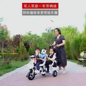 Xe đẩy đôi cho bé - Bánh Cao Su - giảm xóc titan    phiên bản mới nhất( 2 xoay 360 độ)