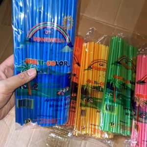 (40 grams) - Plastic Straw  Softdrink straw approx 70-80 pcs per pack +20 pcs free
