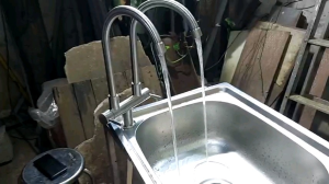 Vòi Rửa Chén Bát Nước Lạnh Đôi Cao Cấp Inox 304 | 2 Đường Nước | Vòi Bếp Đôi 2 Đường Nước