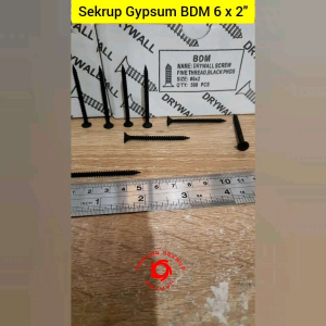(100 pcs) Sekrup Gypsum 6x2\" / Drywall Screw (5CM)