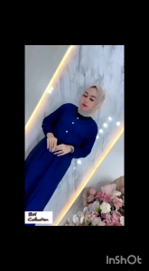 GAMIS MIDI - Gamis Midi Cantik Busui Kancing Depan