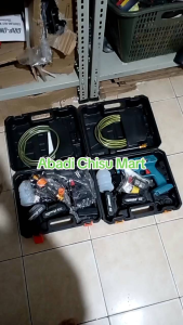 Mesin Jet Cleaner dapat 2 Baterai / Alat Cuci Motor Dan Mobil Atau Cuci AC JAPAN STANDART