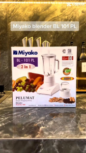 Blender Plastik Miyako BL101PLW - 1L 2in1 250W