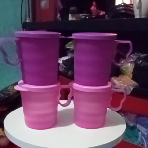 crasendo mug 4pcs kapasitas 350 ml tutup rapat