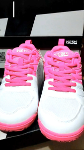 VICTAS VC-622 WHITE-PINK/WHITE-BLACK/WHITE-BLUE original victas table tennis shoes