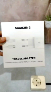CHARGER SAMSUNG ORIGINAL 100% 25 WATT FAST CHARGING ORI ASLI / EP-TA800 / PUTIH / WHITE / MICRO USB / TYPE C / TEPSI / HIGH QUALITY / CARGER ORI / KABEL DATA / ADAPTOR / KEPALA CASAN 25W