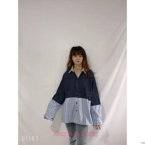 SHANE CLOTHING KEMEJA DENIM KOMBINASI KATUN LENGAN PANJANG 2869