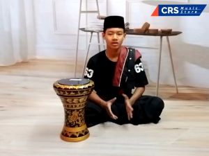 Darbuka Kayu 8 inch Gold Hitam Mika Hitam